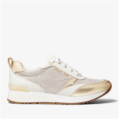 michael kors allie wrap sneaker|Allie Stride Mesh and Logo Trainer .